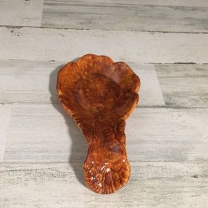 Ceramic spoon rest for kitchen